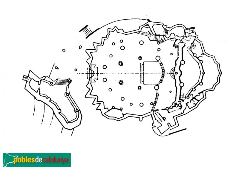Colònia Güell - Planta de la Cripta