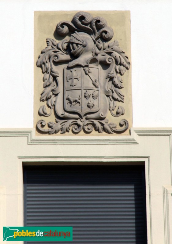 Barcelona - Via Augusta, 226, escut dels Olano