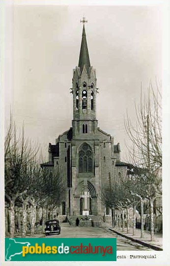 Santa Coloma de Gramenet - Església Major. Postal antiga Santa Coloma de Gramenet - Església Major. Postal antiga