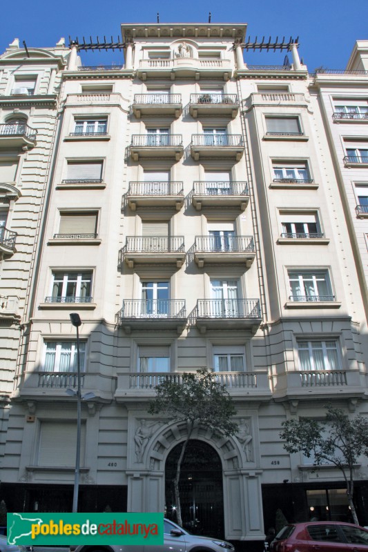 Barcelona - Muntaner, 458-460 (Foto: Albert Esteves, 2018) Barcelona - Muntaner, 458-460