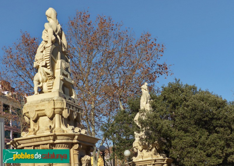 Barcelona - Parc de la Ciutadella. Porta del passeig Lluís Companys