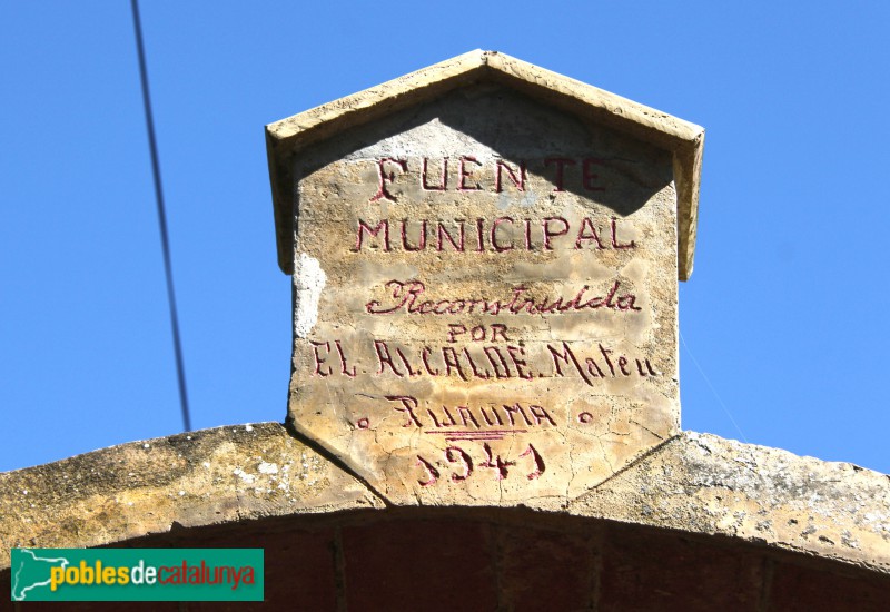 Regencós - Font municipal (Foto: Albert Esteves, 2018) Regencós - Font municipal