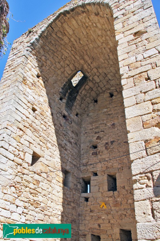 Pals - Torre d'en Rom, des de l'interior