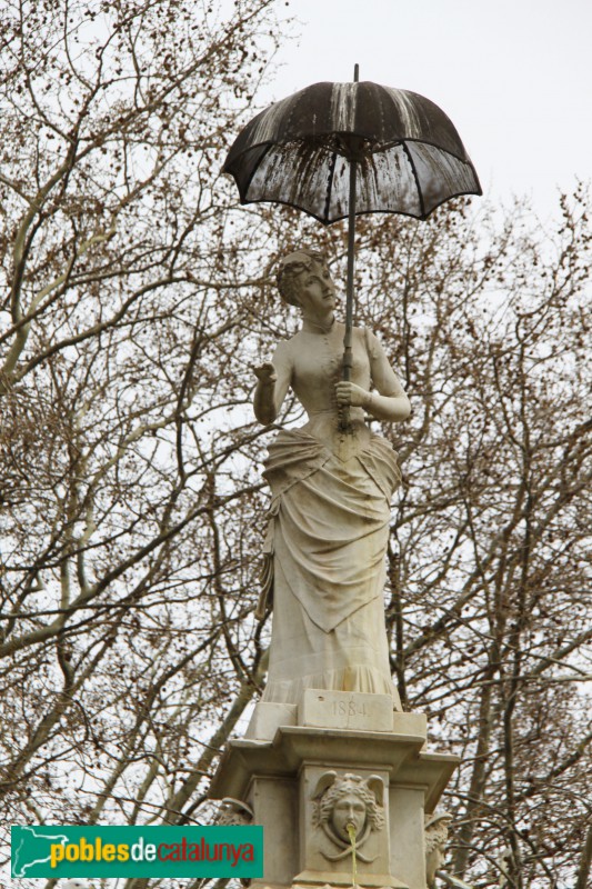 Barcelona - Parc de la Ciutadella - Dama del Paraigua