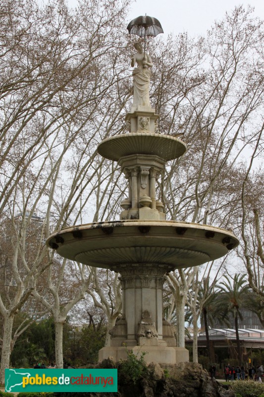 Barcelona - La Dama del Paraigua (Foto: Albert Esteves, 2018) Barcelona - La Dama del Paraigua