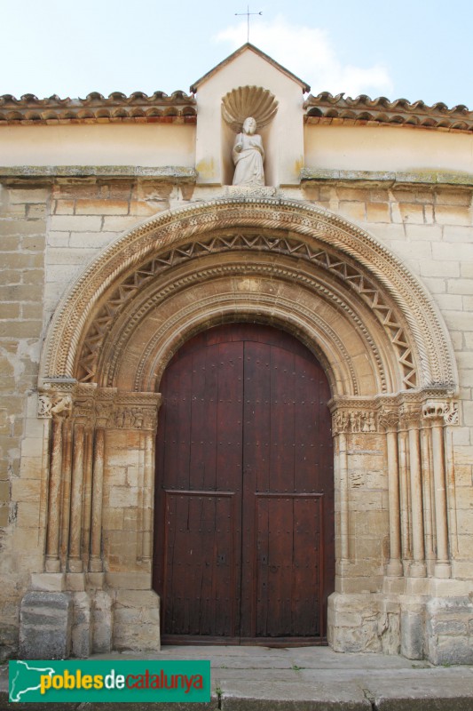 Vilagrassa - Portalada de l'església de Santa Maria