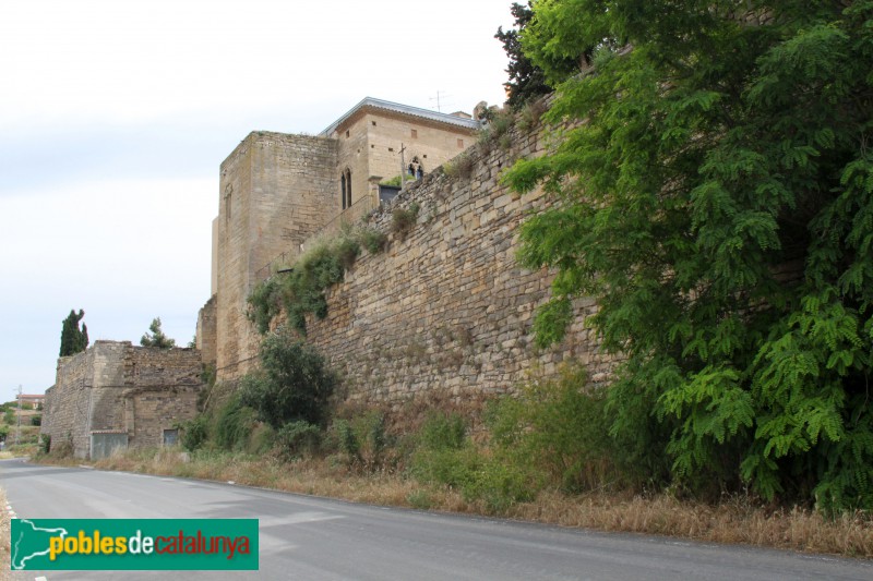 Verdú - Muralla, tram del castell