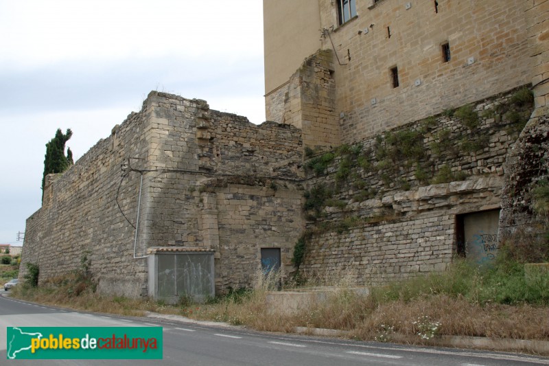 Verdú - Muralla, tram del castell