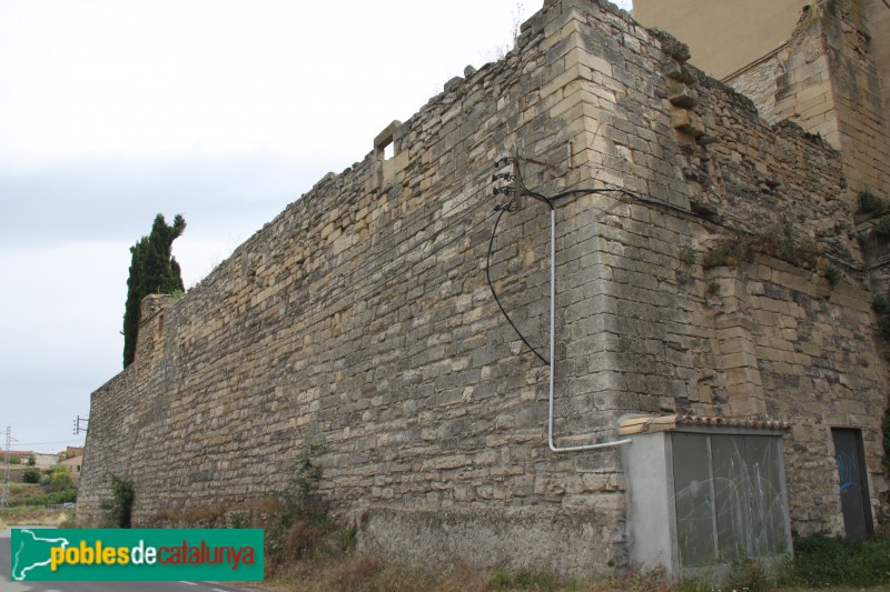 Verdú - Muralla, tram del castell