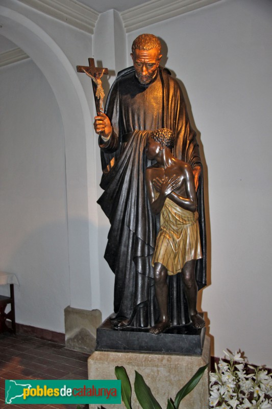 Verdú - Església de Sant Pere Claver, imatge del sant (Foto: Albert Esteves, 2018) Verdú - Església de Sant Pere Claver, imatge del sant