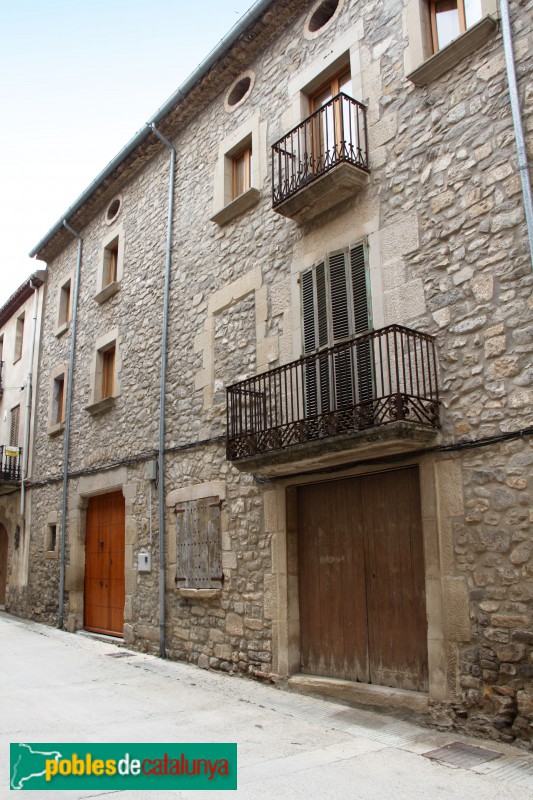 Verdú - Cal Torner, façana delcarrer Margorell