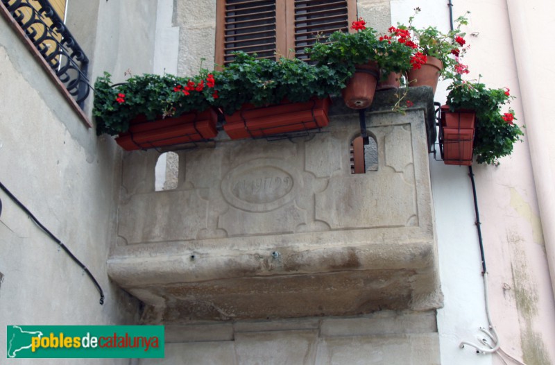 Verdú - Balcó, 1799 (Foto: Albert Esteves, 2018) Verdú - Balcó, 1799
