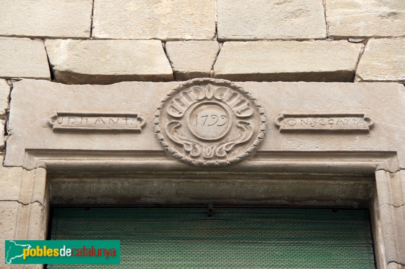 Verdú - Llinda, 1799 (Foto: Albert Esteves, 2018) Verdú - Llinda, 1799