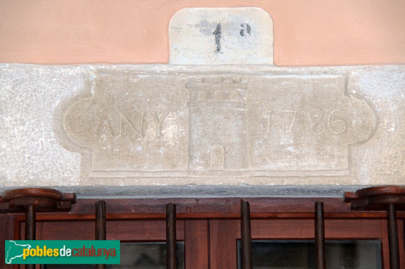 Verdú - Llinda, 1786 (Foto: Albert Esteves, 2018) Verdú - Llinda, 1786