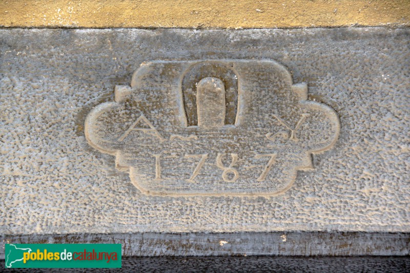 Verdú - Llinda, 1787 (Foto: Albert Esteves, 2018) Verdú - Llinda, 1787