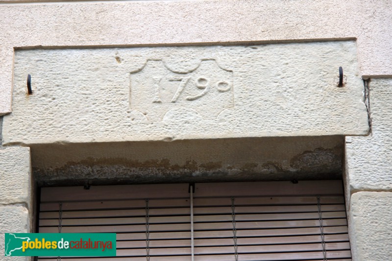 Verdú - Llinda, 1790 (Foto: Albert Esteves, 2018) Verdú - Llinda, 1790