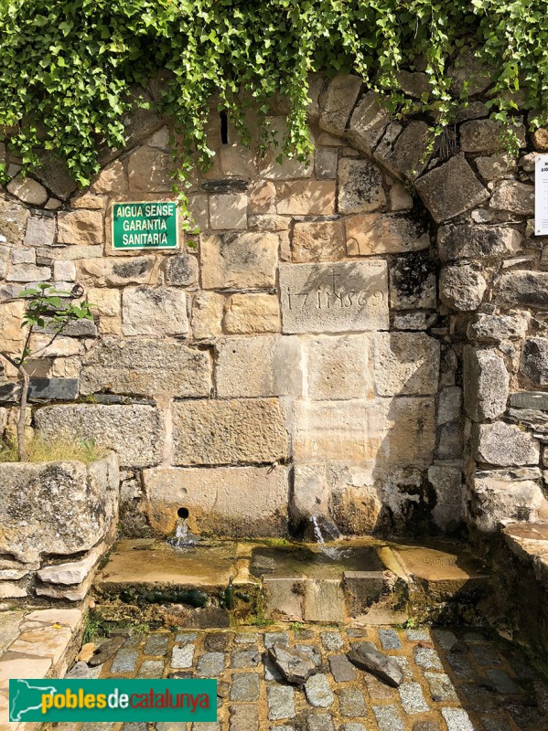 Vilanova de Prades - Font Vella (Foto: Eloy Guirao, 2018) Vilanova de Prades - Font Vella