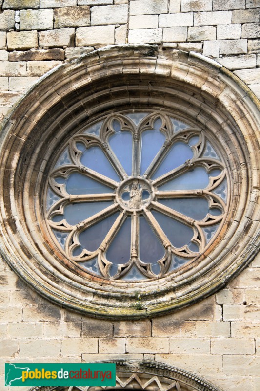 Verdú - Església de Santa Maria, rosassa (Foto: Albert Esteves, 2018) Verdú - Església de Santa Maria, rosassa