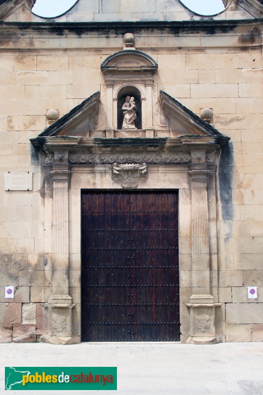 Verdú - Església de Santa Maria, portada renaixentista (Foto: Albert Esteves, 2018) Verdú - Església de Santa Maria, portada renaixentista