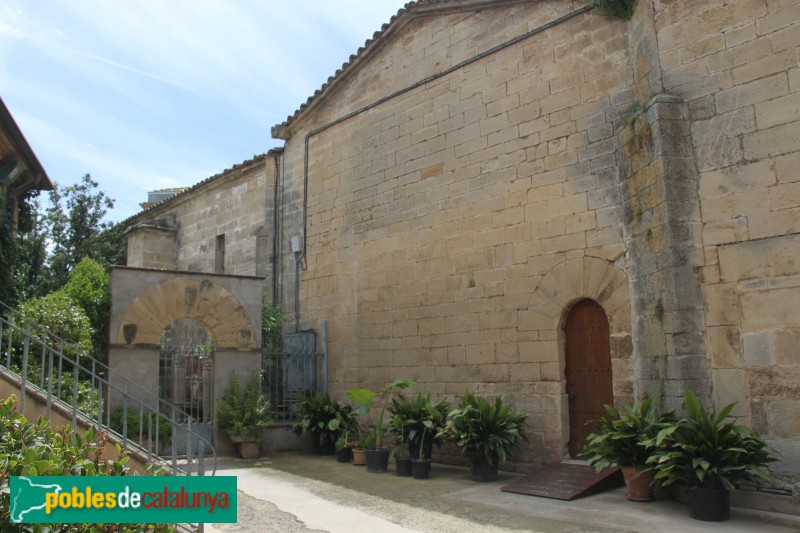 Verdú - Església de Santa Maria, façana lateral (Foto: Albert Esteves, 2018) Verdú - Església de Santa Maria, façana lateral