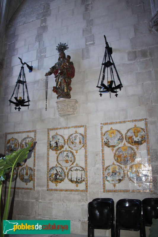 Verdú - Església de Santa Maria, capella del Roser (Foto: Albert Esteves, 2018) Verdú - Església de Santa Maria, capella del Roser