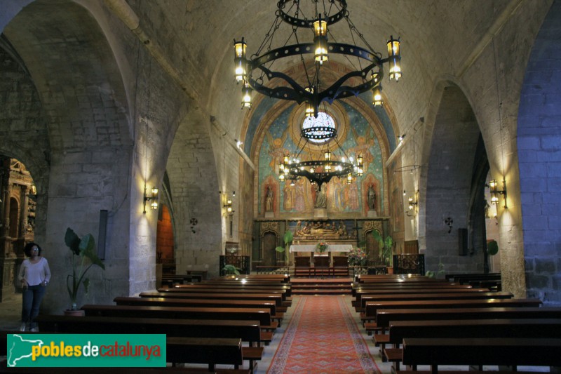 Verdú - Església de Santa Maria, nau principal (Foto: Albert Esteves, 2018) Verdú - Església de Santa Maria, nau principal