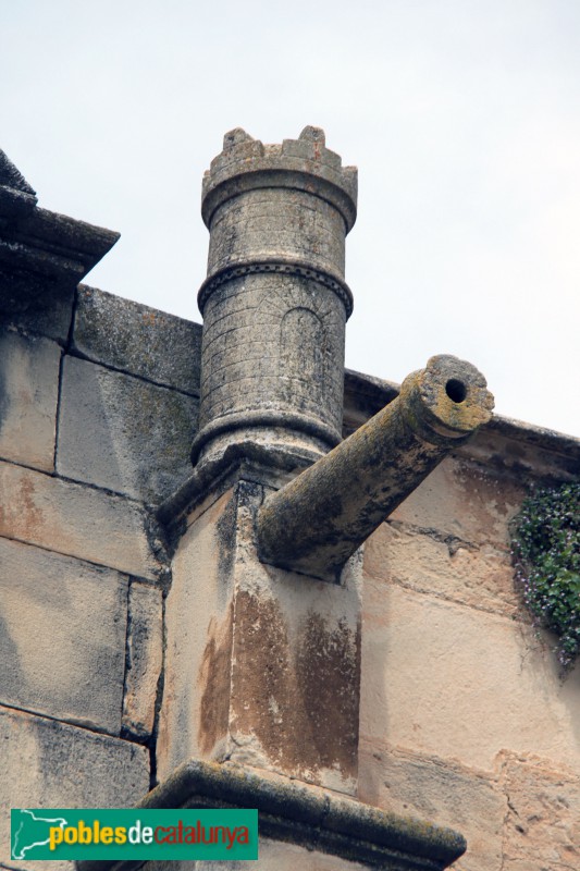 Verdú - Església de Santa Maria, gàrgola (Foto: Albert Esteves, 2018) Verdú - Església de Santa Maria, gàrgola
