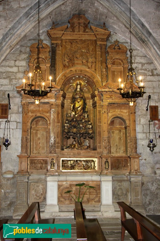 Verdú - Retaule de la Puríssima Concepció, al creuer (Foto: Albert Esteves, 2018) Verdú - Retaule de la Puríssima Concepció, al creuer