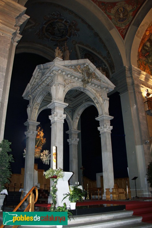 Tàrrega - Església de Santa Maria, altar (Foto: Albert Esteves, 2018) Tàrrega - Església de Santa Maria, altar