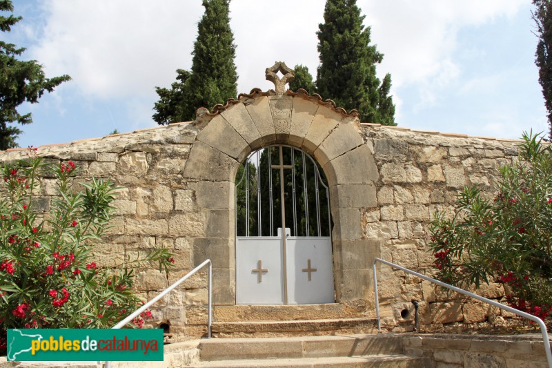 Tàrrega - El Talladell, tanca i porta del cementiri