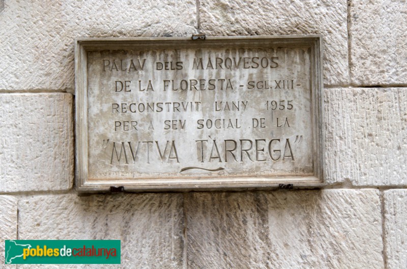 Tàrrega - Palau dels Marquesos de la Floresta