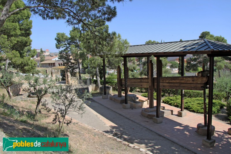 Tàrrega - Parc de Sant Eloi, premsa d'oli de Conill