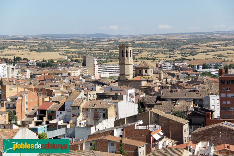 Tàrrega - Església de Santa Maria, des de Sant Eloi