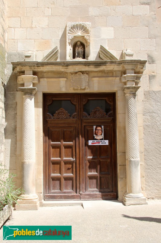 Anglesola - Església de Sant Pau de Narbona, porta lateral