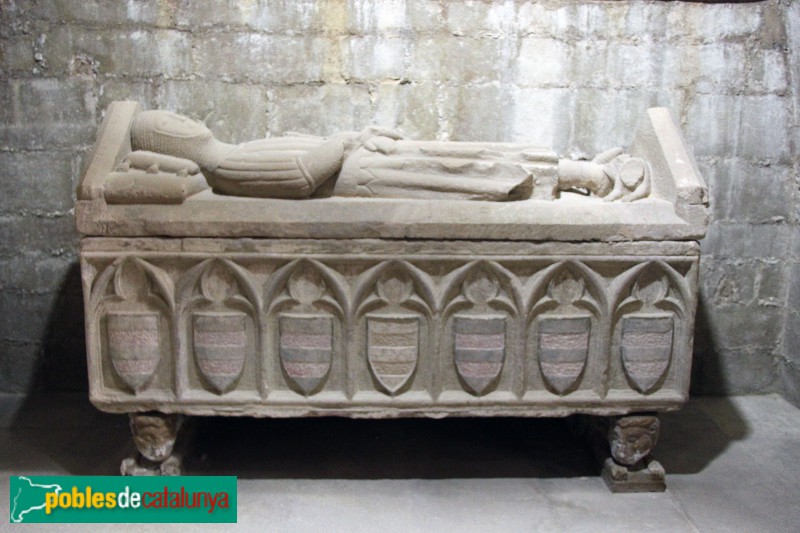 Ciutadilla - Església de Sant Miquel, sepulcre de Gispert de Guimerà