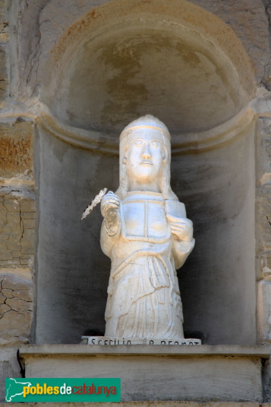 Tornabous - Santa Cecília del Tarrós, imatge a la façana (Foto: Albert Esteves, 2018) Tornabous - Santa Cecília del Tarrós, imatge a la façana
