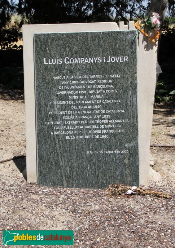 Tornabous - Monument a Lluís Companys (El Tarròs)