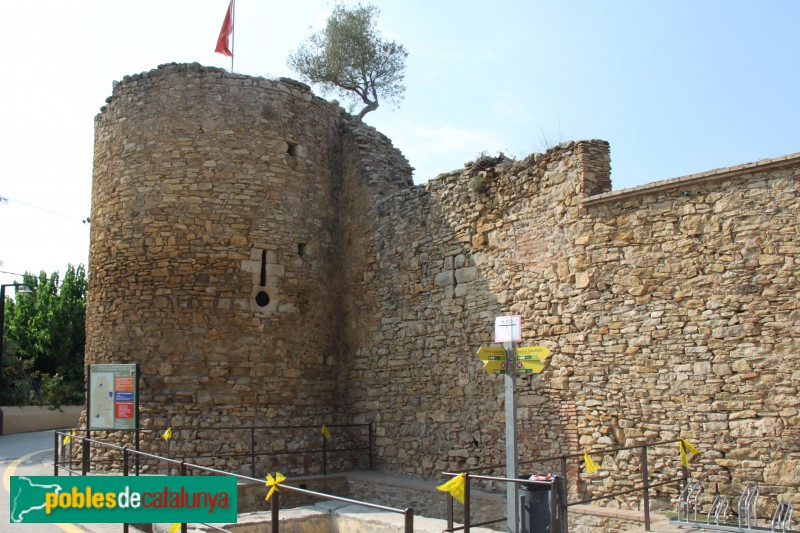 Palau-sator - Muralla, sector de ponent (Foto: Albert Esteves, 2018) Palau-sator - Muralla, sector de ponent