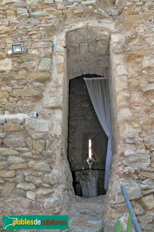 Palau-sator - Palau-sator - Detall d'una torre la muralla (interior)