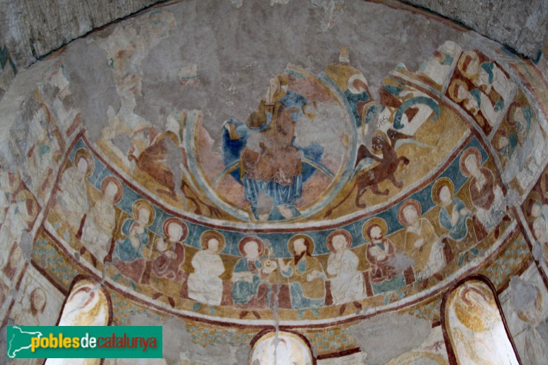 Palau-sator - Església de Sant Pau de Fontclara, pintures