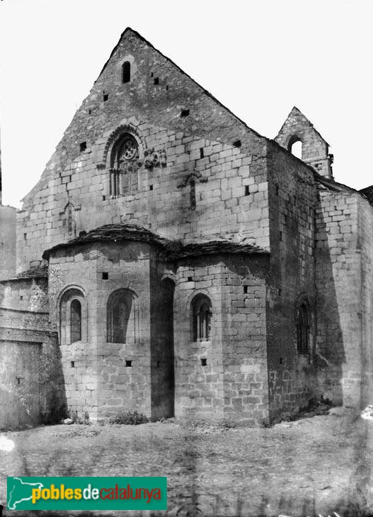Betren - Església de Sant Esteve (Foto: Anònim -Arxiu Fotogràfic Centre Excursionista de Catalunya, c1900) Betren - Església de Sant Esteve