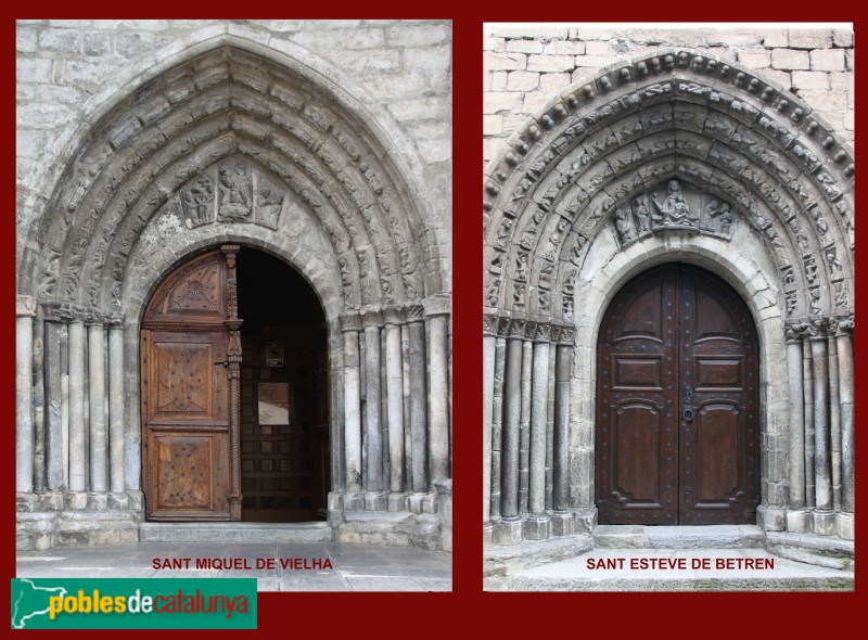 Vielha - Portades de Sant Miquel de Vielha i Sant Esteve de Betren