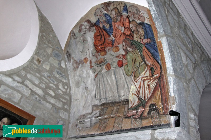 Vielha - Església de Sant Miquel, pintures murals del segle XVI