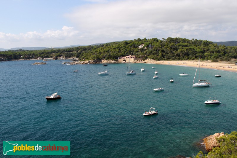 Palamós - Platja de Castell, des del poblat ibèric