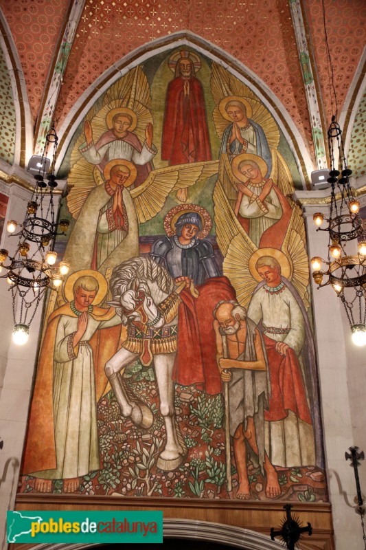 Sant Martí de Riucorb - Església de Sant Martí de Maldà, pintures murals