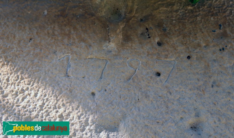 Els Omells de Na Gaia - Llinda, 1797 (Foto: Albert Esteves, 2018) Els Omells de Na Gaia - Llinda, 1797