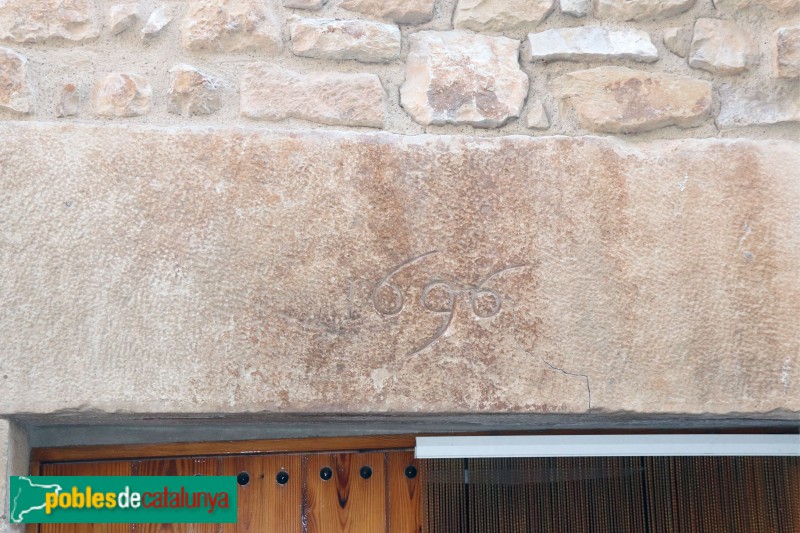 Els Omells de Na Gaia - Llinda, 1696 (Foto: Albert Esteves, 2018) Els Omells de Na Gaia - Llinda, 1696