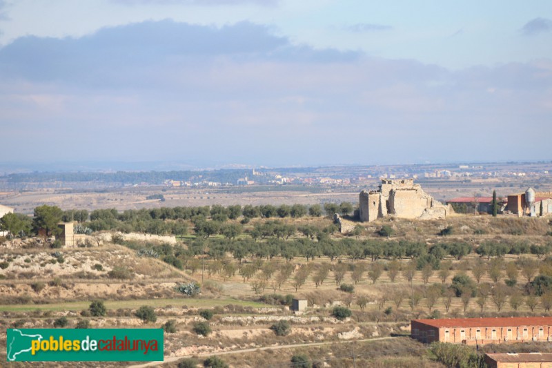 Sant Martí de Maldà - Ermita de Sant Roc, des de Maldà