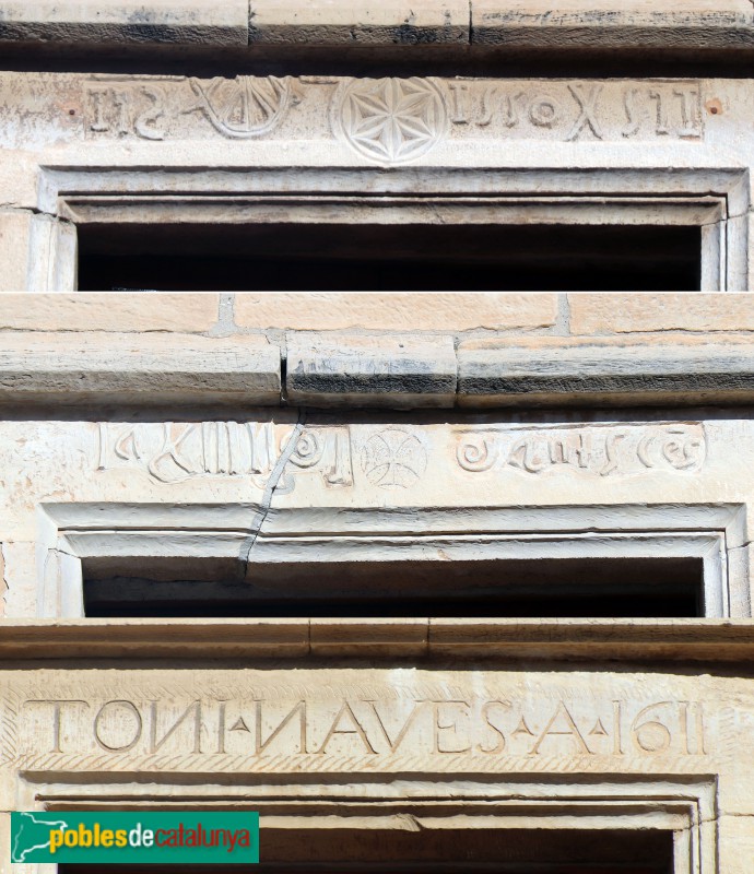Belianes - Casa de la Vila, llindes (Foto: Albert Esteves, 2018) Belianes - Casa de la Vila, llindes