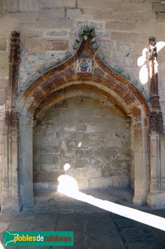 Vallbona de les Monges - Claustre del monestir. Galeria nord